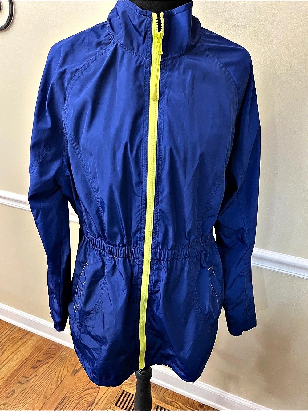 XLOTOX Color Block Windbreaker in Blue & Yellow